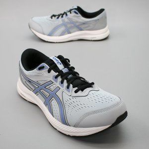 Asics Men's 10 XW Extra Wide Gel Contend-8 Gray Blue Running Sneakers - 1011B493